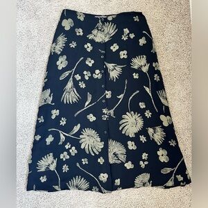 Vintage Jones New York Silk Maxi Skirt